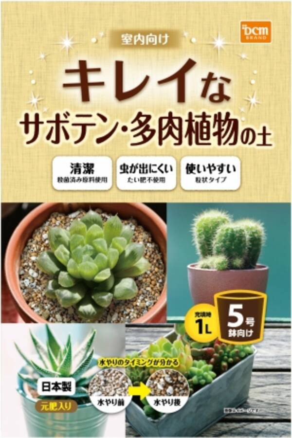 清潔で虫が出にくく室内で扱いやすい Dcmブランド キレイなサボテン 多肉植物の土 新発売 19年10月30日 エキサイトニュース