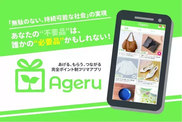 「《日本初！完全無料制シェアアプリAgeru》「《Readyforでクラウドファンディング》」を実施」の画像