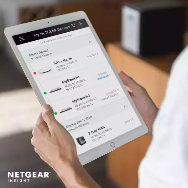 ロングセラーのPoE+スマートスイッチ「GS110TP」 がクラウド管理やスタティックルーティングに対応しました。