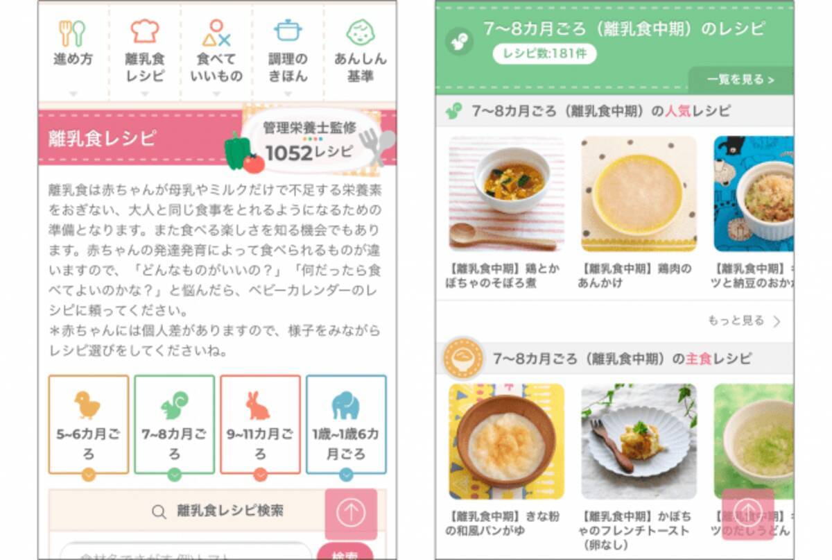 離乳食オールガイド ムック本 が大好評につき5度目の重版決定 Web版ベビーカレンダー 離乳食レシピ コーナーも見やすく 使いやすく リニューアル ママたちがリアルに作った離乳食レシピランキングも発表 年1月29日 エキサイトニュース 3 8