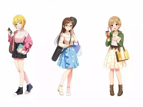 アイドル3人の描きおろしイラストを使用したグッズも発売するアイドルマスター シンデレラガールズ 新学期応援フェア in アニメイトが3月14日より全国アニメイト・アニメイト通販で開催！
