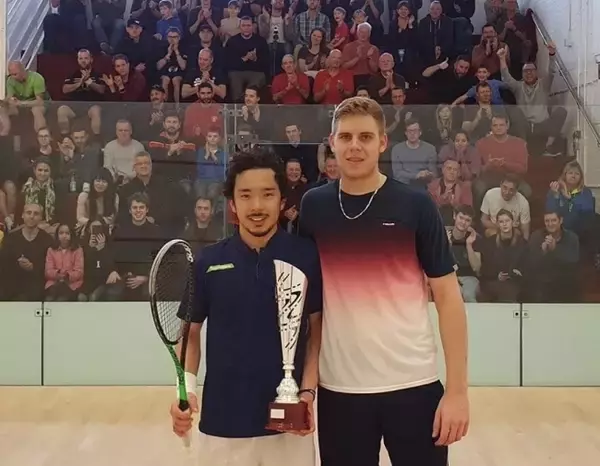 スカッシュプロツアー・ハンプシャーオープン2020（イギリス・サウスハンプトン）で小林僚生選手が優勝