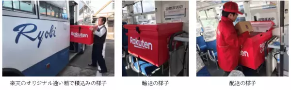 楽天、「Rakuten EXPRESS」において、岡山県岡山市および瀬戸内市で、路線バスを活用した配送を開始