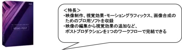 映像、視覚、画像のプロ用ソフトを収録「VEGAS POST (日本語版)」　3月12日（木）新発売