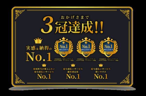給与前払いサービス「タスキDaypay（デイペイ）」が三冠達成！日本トレンドリサーチの調査で３部門No.1を獲得 (2020年4月27日) -  エキサイトニュース