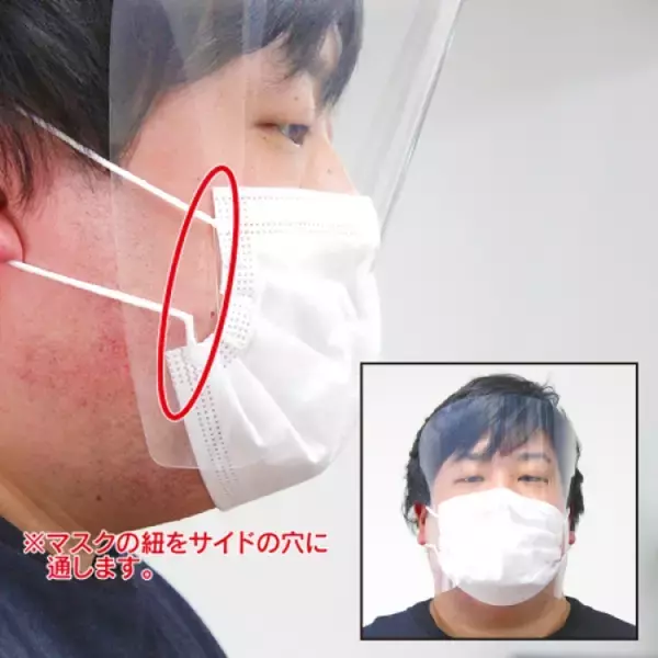【国内初！使い捨てフェイスシールド】1枚65円(国産)