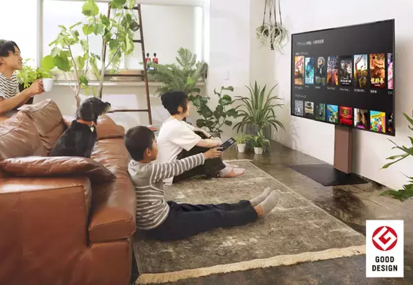 SONYブラビアにWALLテレビスタンドを設置したセット展示を全国家電量販 