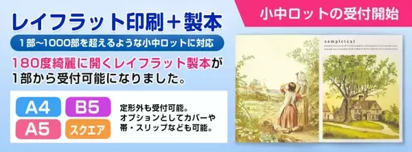 株式会社マツモト（本社：北九州市門司区、代表取締役：松本敬三郎 以下、マツモト）は、6月19日（金）より、レイフラット製本による小中ロット絵本、写真集作成を受け付け開始しました。