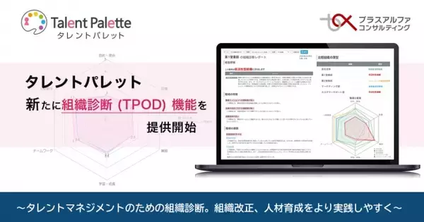 タレントパレット、組織を変革し社員のエンゲージメント向上を実現する独自の組織診断（TPOD）機能を提供開始