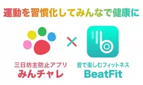 音で楽しむフィットネスアプリ Beatfit が三日坊主防止アプリ みんチャレ 公式チャレンジに新登場 年7月14日 エキサイトニュース