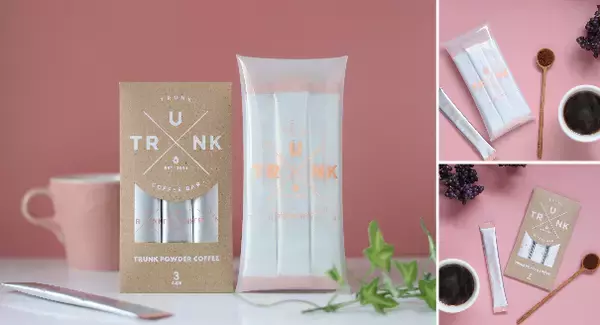【店舗限定】TRUNK  COFFEE　×　INIC coffeeがコラボレーション！新商品「TRUNK POWDER COFFEE（トランク パウダー コーヒー）3cups」が先行販売開始