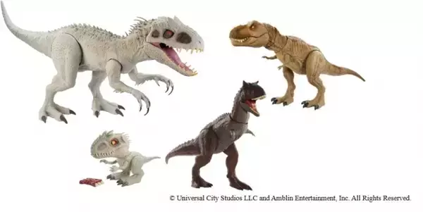 『ジュラシック・ワールド』フィギュア商品に新ラインナップが登場！ミニフィギュアを飲み込んだり、顔を震わせて吠える迫力満点のフィギュアも！7月中旬より発売