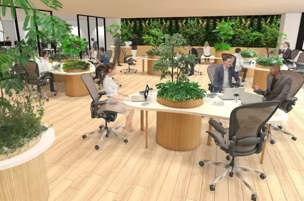 健康経営ソリューション『COMORE BIZ』においてテクニクスを採用した、緑と音による空間ソリューションの提供を開始