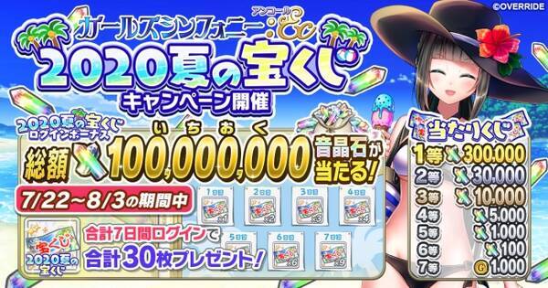 ガールズシンフォニー Ec 新世界少女組曲 合計1億音晶石をプレゼント 夏の宝くじキャンペーン開催 新楽団員 5 シャルル が新たな衣装を纏いパワーアップして登場 年7月22日 エキサイトニュース