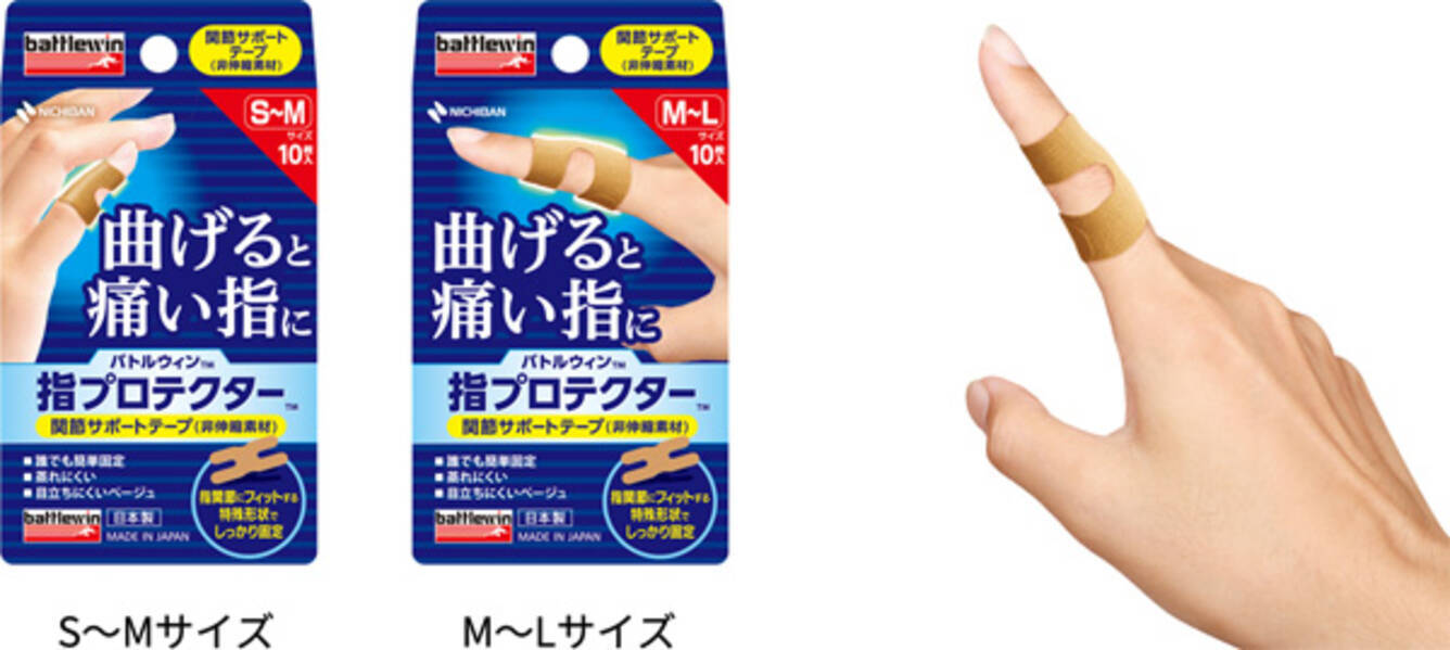 指専用テーピング「バトルウィン 指プロテクター」が新登場 つき指などの曲げると痛い指関節に簡単に貼れる (2020年9月3日) - エキサイトニュース