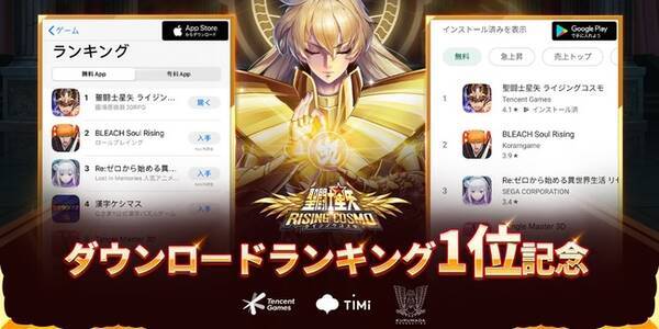 聖闘士星矢 ライジングコスモ がapp Store Google Play無料ダウンロードランキングで1位を獲得 記念キャンペーンを同時開催 年9月19日 エキサイトニュース