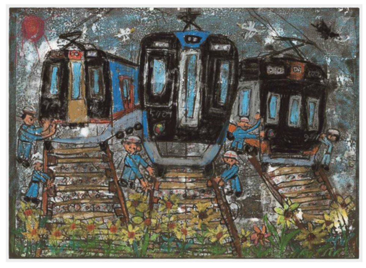 絵画コンクール ぼくとわたしの阪神電車 結果発表 大賞に輝いたのは大阪市の橋本 英明 はしもと ひであき さん 小学2年生 準大賞は藤本愛美里さん 神戸市 5年 と新谷勇太さん 大阪市 1年 年10月19日 エキサイトニュース