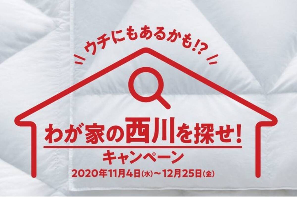 わが家の西川を探せ キャンペーン を11月4日 水 12月25日 金 の期間で開催 年11月4日 エキサイトニュース 2 5