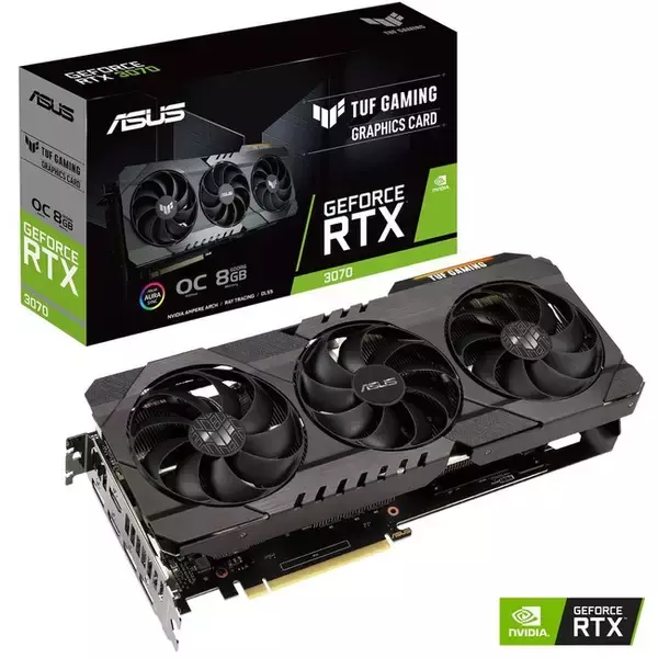 NVIDIA(R) GeForce RTX(TM) 3070を搭載したTUF Gamingシリーズ、オーバークロックモデル「TUF-RTX3070-O8G-GAMING」を発表