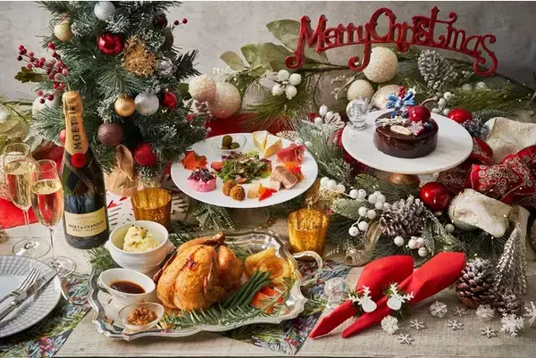 「ご自宅で手軽にフォトジェニックなクリスマスパーティーを！『クリスマス ホームパーティーセット』テイクアウト＆デリバリー販売を開始」の画像