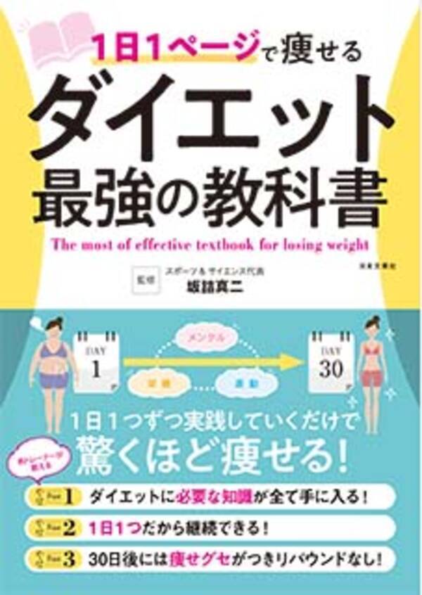 ２０万部突破のベストセラー 世界一やせるスクワット 監修者が放つ最強のダイエット法 ３０日後には 痩せグセ がついてリバウンドしない １日１ページで痩せる ダイエット最強の教科書 が発売 年12月8日 エキサイトニュース