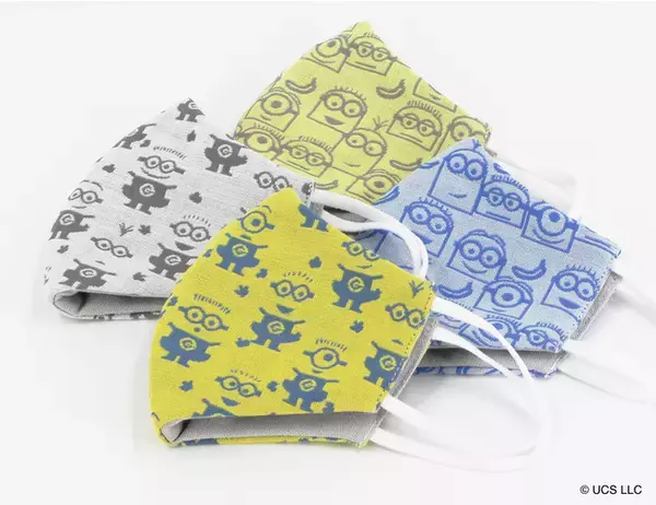 「ミニオン」デザインの高機能布マスクを『タオル美術館』にて発売！！