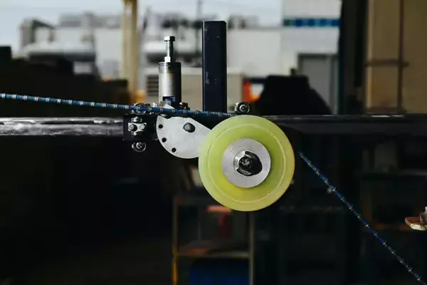 ワイヤーソー作業における無電源・無配線追従プーリーシステム「追従式  