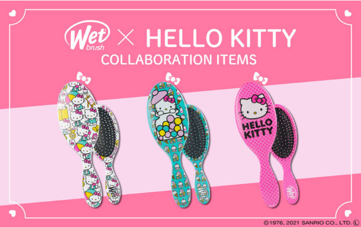 日本を代表するハローキティと全米で大人気の Wetbrush R ウェットブラシ がコラボしたヘアブラシが新登場 21年1月13日 エキサイトニュース