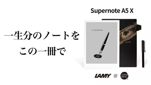 デジタルノート最先端企業Ratta社から、極上の描き心地と多機能さを兼ね備えた「SupernoteA5 X」がMakuakeにて登場