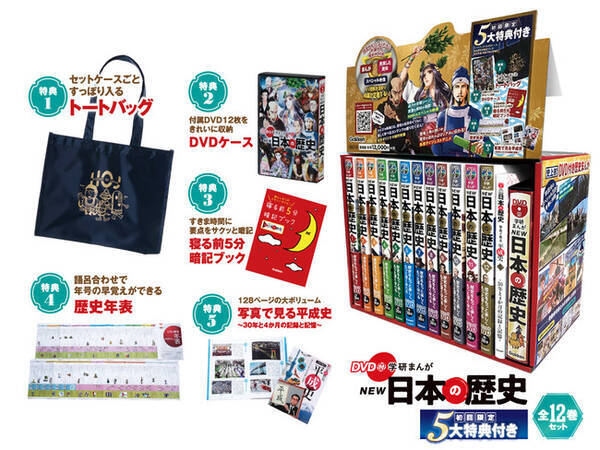 歴史まんが史上初のdvd付き Dvd付 学研まんが New 日本の歴史 初回限定12巻セットが5名様に当たる プレゼントキャンペーン実施中 21年2月10日 エキサイトニュース