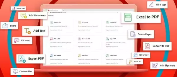 アドビ、ブラウザー上でPDFを操作できるツールを提供開始