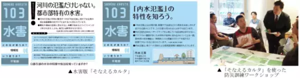 東日本大震災の被災地の声を届ける防災ツール「そなえるカルタ」の水害版を発表
