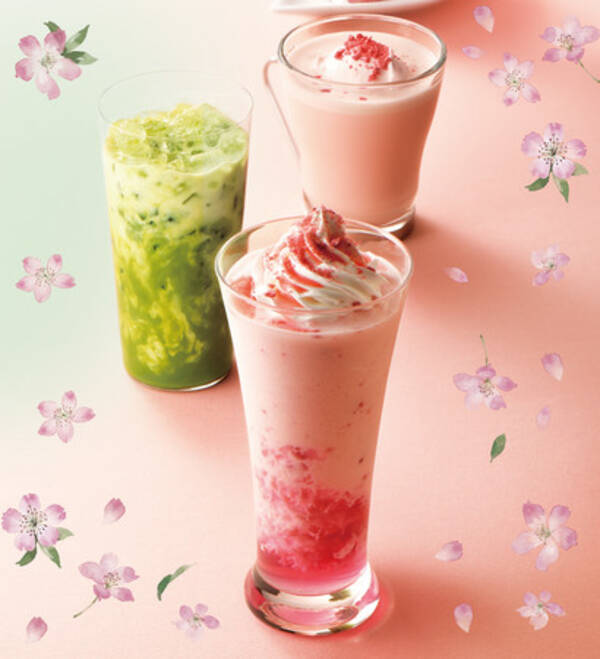 カフェ ド クリエ 桜満開 華やか桜 ベリー 駿河湾産しらすの和風パスタ3月3日に登場 21年2月26日 エキサイトニュース