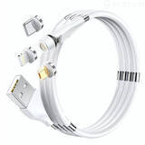 「★新商品★「Magic Cable 540°」540°角度が自在！コンパクトなマグネット式充電ケーブル【コード／マルチ端子／3A充電／QC3.0／480M通信】をGLOTURE.JPで販売開始」の画像1