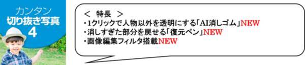 Aiが自動で人物を判定する画像編集ソフトの最新版 カンタン切り抜き写真 4 3月18日 木 新発売 21年3月18日 エキサイトニュース