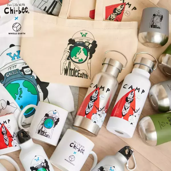 WHOLE EARTH × “Chi-bee”コラボレーション商品発売開始 ！　Chi-bee、アウトドアブランドと初のコラボレーション！