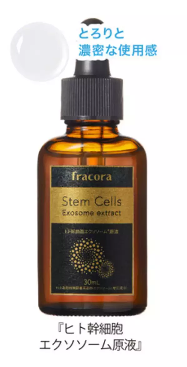 ハイブリッド型の「ヒト幹細胞培養液」で活性化。肌細胞が会話を?!　『 ヒト幹細胞エクソソーム原液』　2021 年4 月26 日（月）新発売