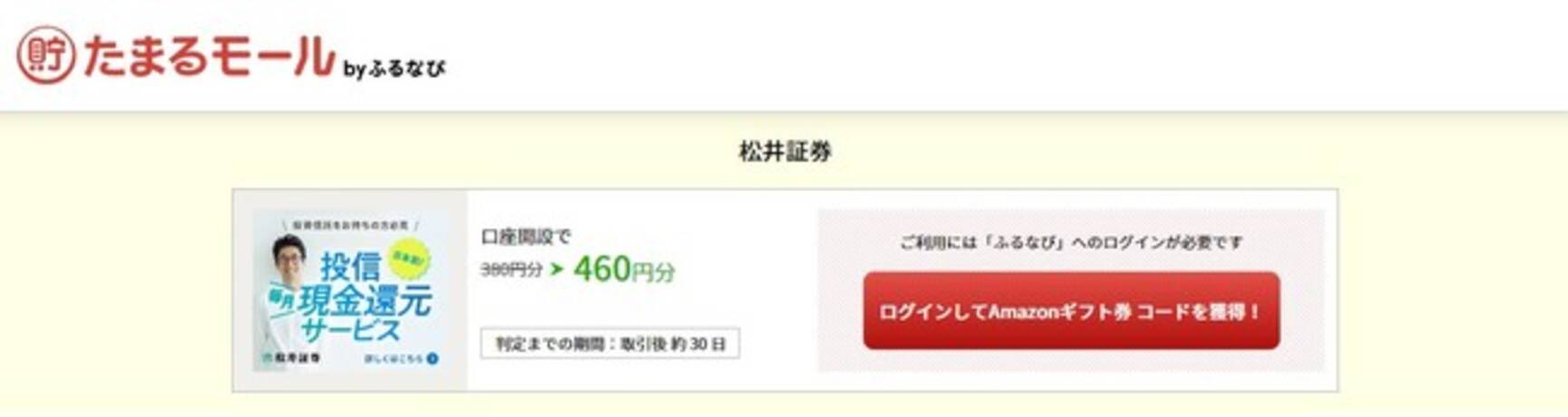 日本初 投信毎月現金還元サービス 松井証券の口座開設サービスが たまるモール By ふるなび にて 期間限定で高還元中 2021年5月6日 エキサイトニュース