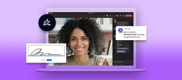 アドビ、Microsoft TeamsとAdobe Document Cloudの新たな統合「Adobe Sign for Microsoft Teams」を発表