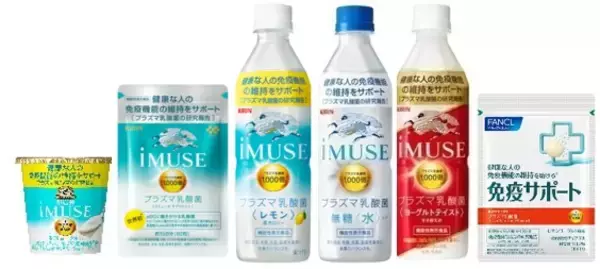 ～国内外の「プラズマ乳酸菌」入り商品は、1～4月の累計販売金額が前年比約4割増！～キリンの独自素材「プラズマ乳酸菌」入り商品、販売好調！