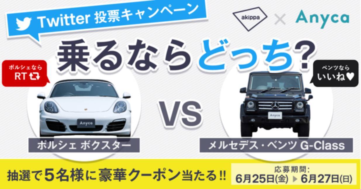 Akippaとanycaが抽選で豪華クーポンが当たる Twitter投票キャンペーン を開始 21年6月23日 エキサイトニュース