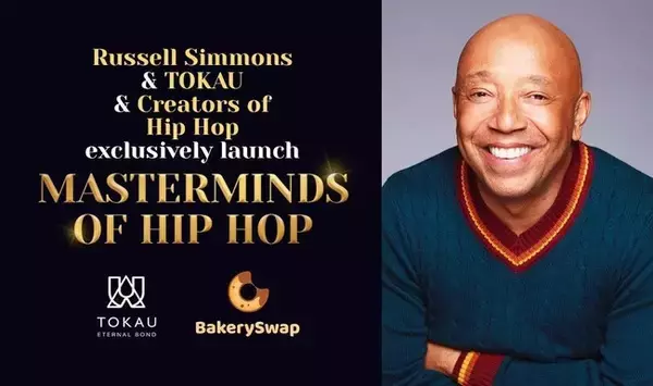 Def Jam Records創設者のラッセル・シモンズがヒップホップレジェンド達とNFTコレクション「Masterminds of Hip Hop」をNFTプラットフォーム「TOKAU」で独占展開。
