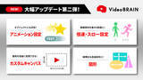 「ビジネス動画編集クラウド「Video BRAIN」アニメーション基盤を強化」の画像1