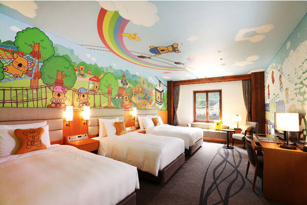 ロッテアライリゾート限定の コアラのマーチ の絵柄を開発 キャラクタールームの装飾になりました 21年7月16日 エキサイトニュース