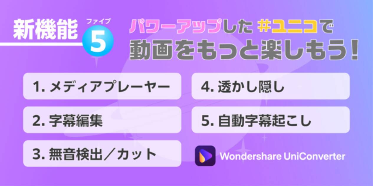 動画変換ソフトuniconverter 最新バージョン 13 0 始動 Wondershare Uniconverter 2021年7月17日 エキサイトニュース 2 2