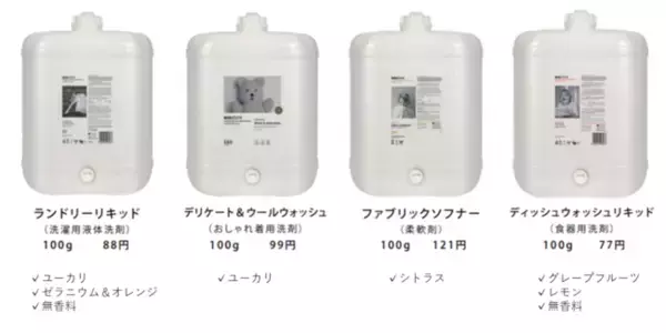 自然派洗剤ブランド『エコストア』量り売り開始のお知らせ
