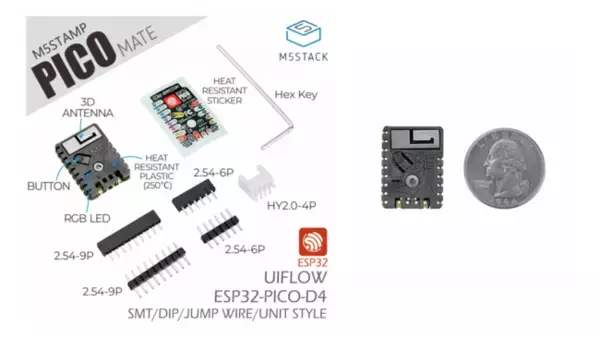 M5Stack社超コンパクト設計新製品「M5Stamp Pico」シリーズを2021年8月12日より販売開始します