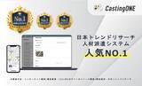 「【人材派遣システム 人気 NO.1】など、人材派遣業界に特化したSaaS「CastingONE Lite」が、計3部門で第一位を獲得」の画像1