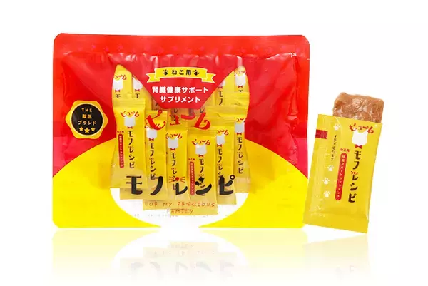 獣医師監修のネコ用腎臓健康サポートサプリメント「モフレシピ」が新しくおやつ型になって新登場！