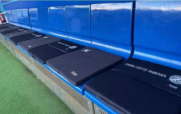 ZOZOマリンスタジアムダグアウト内にライズのスリープオアシスを導入